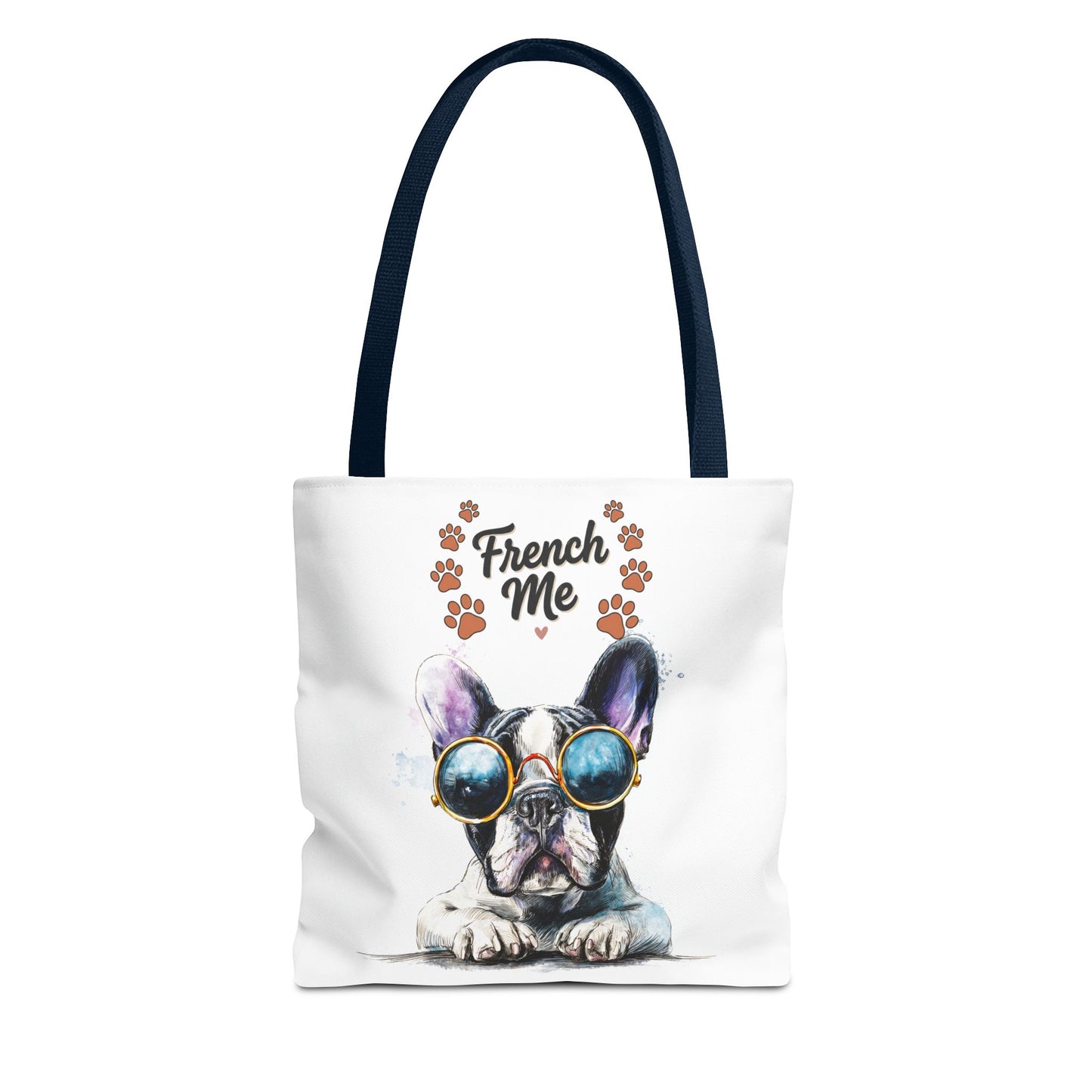 Frenchie Sunglasses Tote Bag — Cute French Bulldog Beach & Grocery Tote