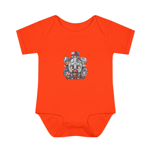 Baby Bodysuit — Cute Cartoon Viking Family Graphic