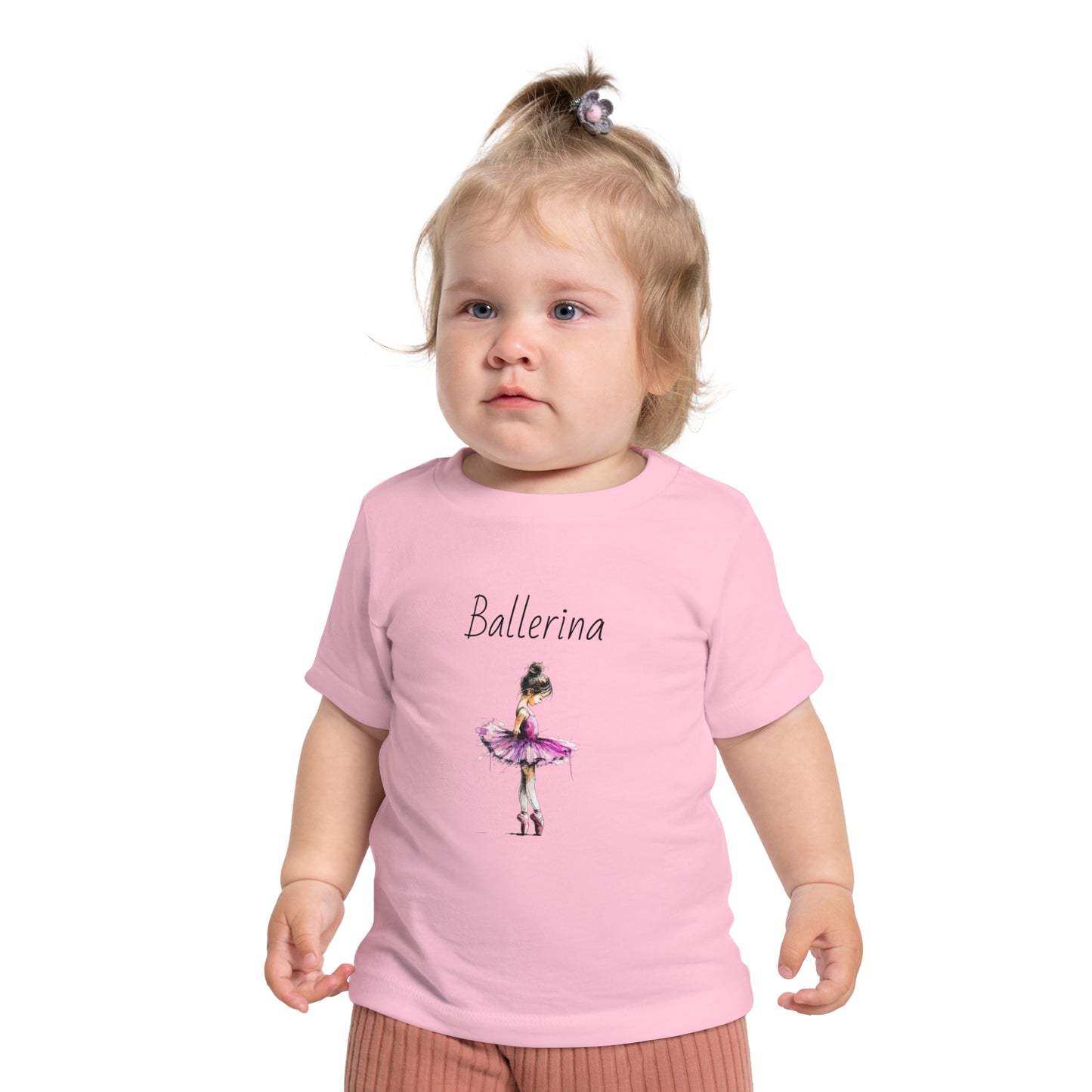 Ballerina Baby Tee — Pink Tutu Ballet Shirt for Infant Girls