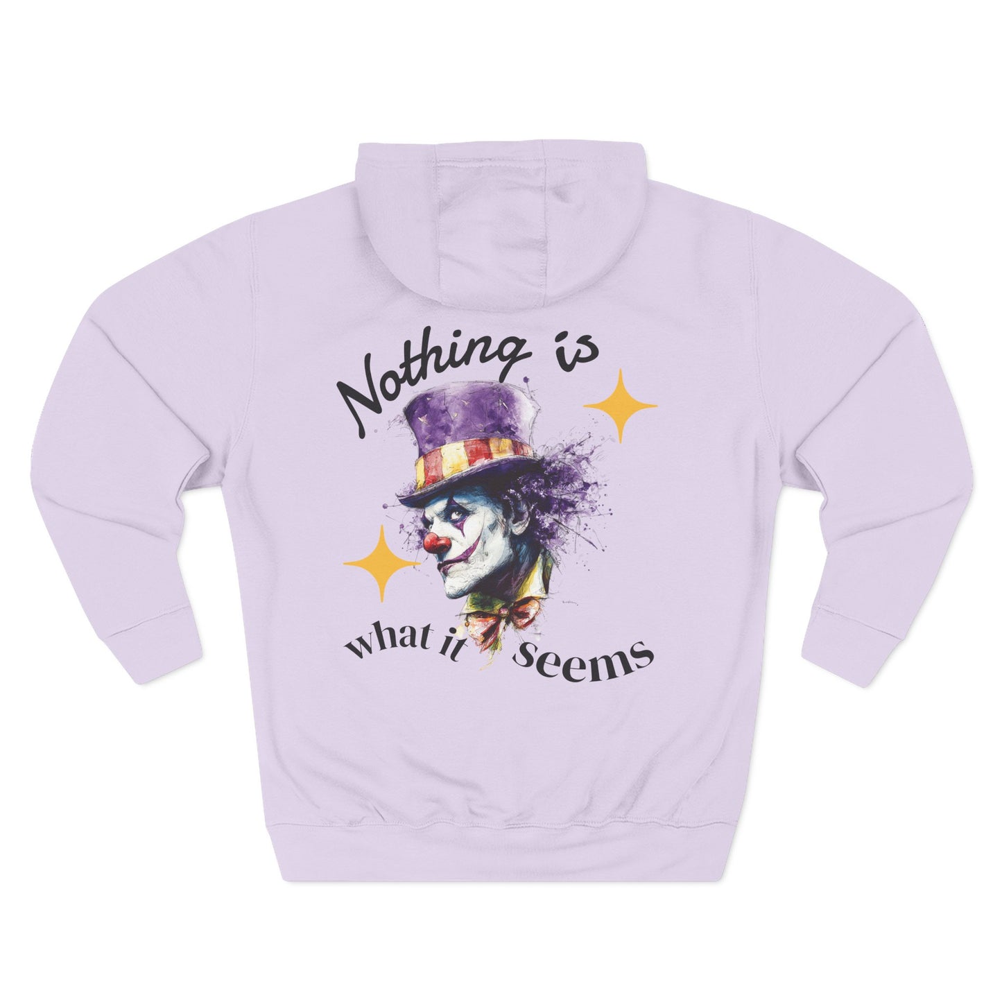 Hoodie — "Nothing Is What It Seems" Women's Artistic Joker Fleece Hoodie