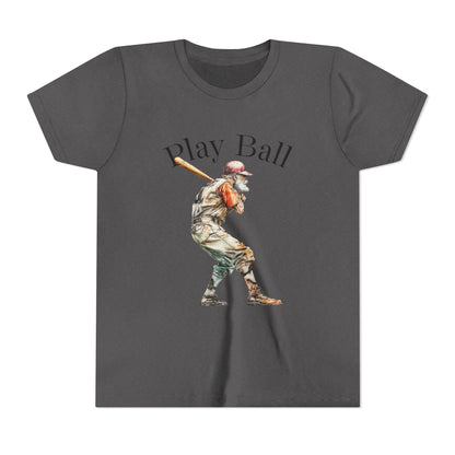 Youth Baseball Tee — 'Play Ball' Graphic T‑Shirt