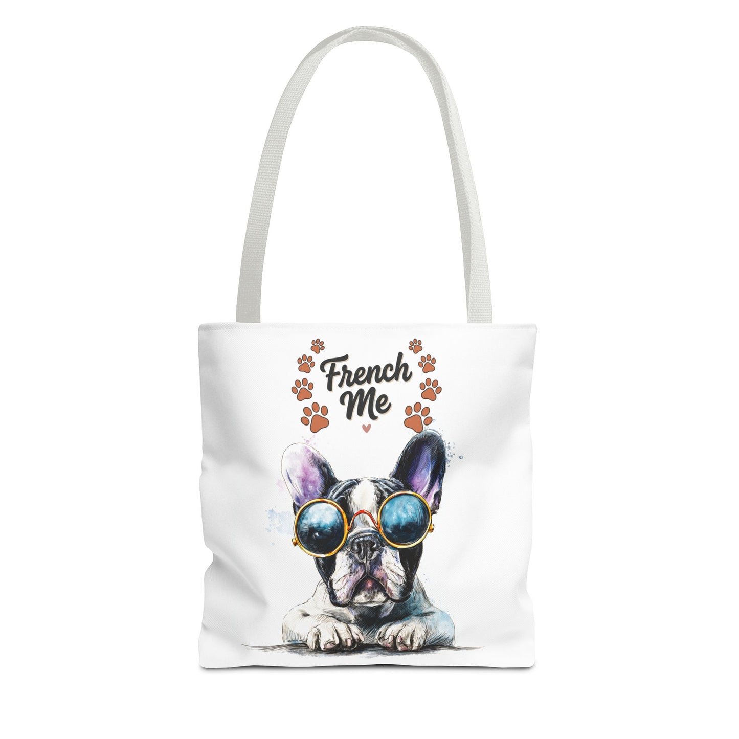 Frenchie Sunglasses Tote Bag — Cute French Bulldog Beach & Grocery Tote