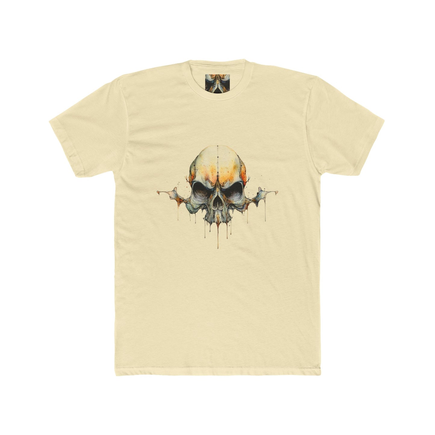 Skull Drip Graphic Tee — Watercolor Skull T-Shirt