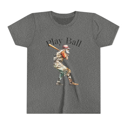 Youth Baseball Tee — 'Play Ball' Graphic T‑Shirt