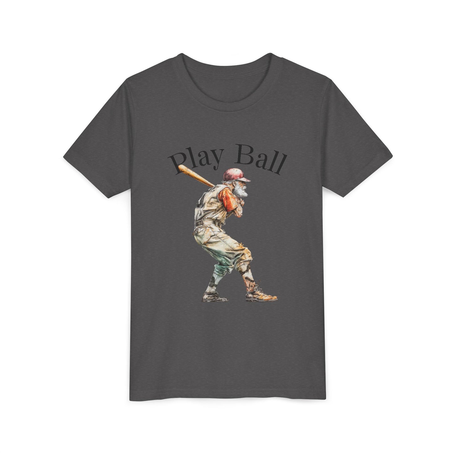 Youth Baseball Tee — 'Play Ball' Graphic T‑Shirt