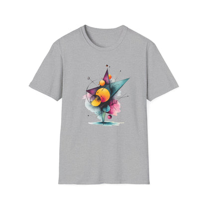Abstract Geometric Planet Art T-Shirt