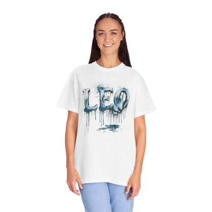 Leo Graphic T-Shirt — Frost Drop Zodiac Tee