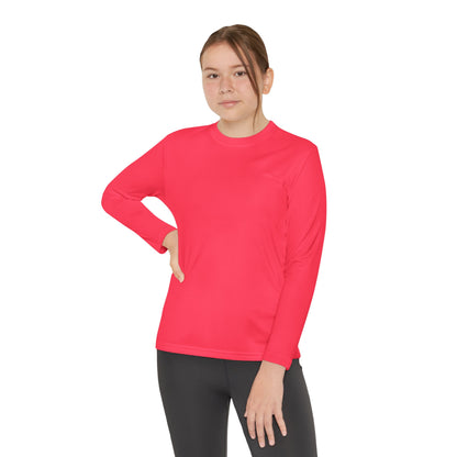 Girls Youth Long Sleeve Tee — "Rock and Roll Girl" Colorful Retro Graphic