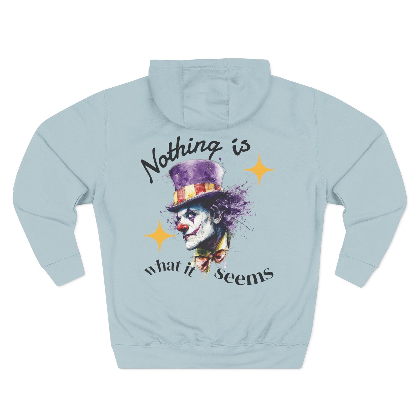 Hoodie — "Nothing Is What It Seems" Women's Artistic Joker Fleece Hoodie