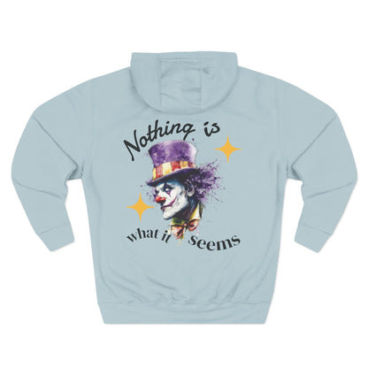 Hoodie — "Nothing Is What It Seems" Women's Artistic Joker Fleece Hoodie