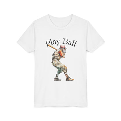 Youth Baseball Tee — 'Play Ball' Graphic T‑Shirt
