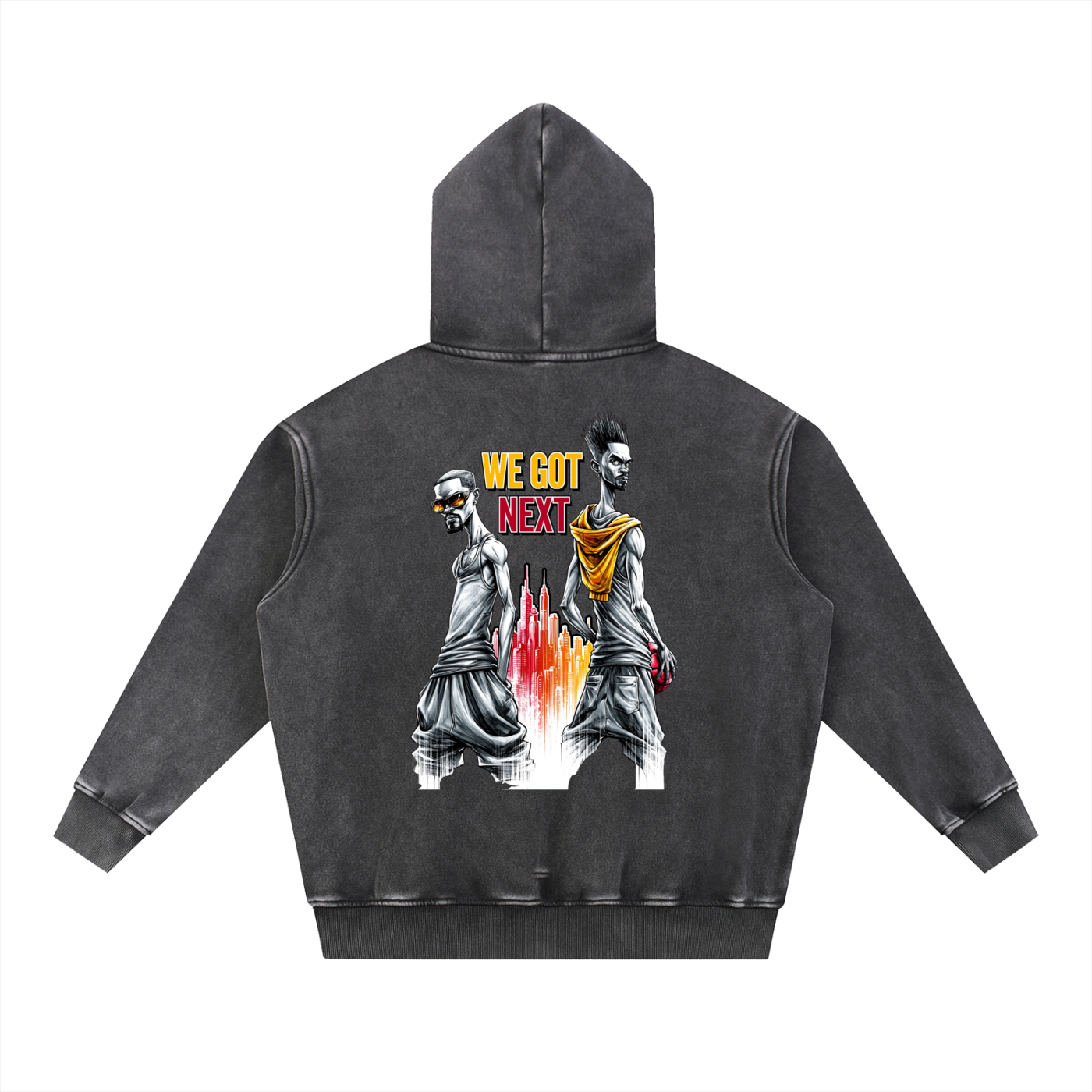 We Got Next — Oversized Snow Wash Fleece Hoodie