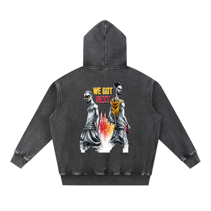 We Got Next — Oversized Snow Wash Fleece Hoodie