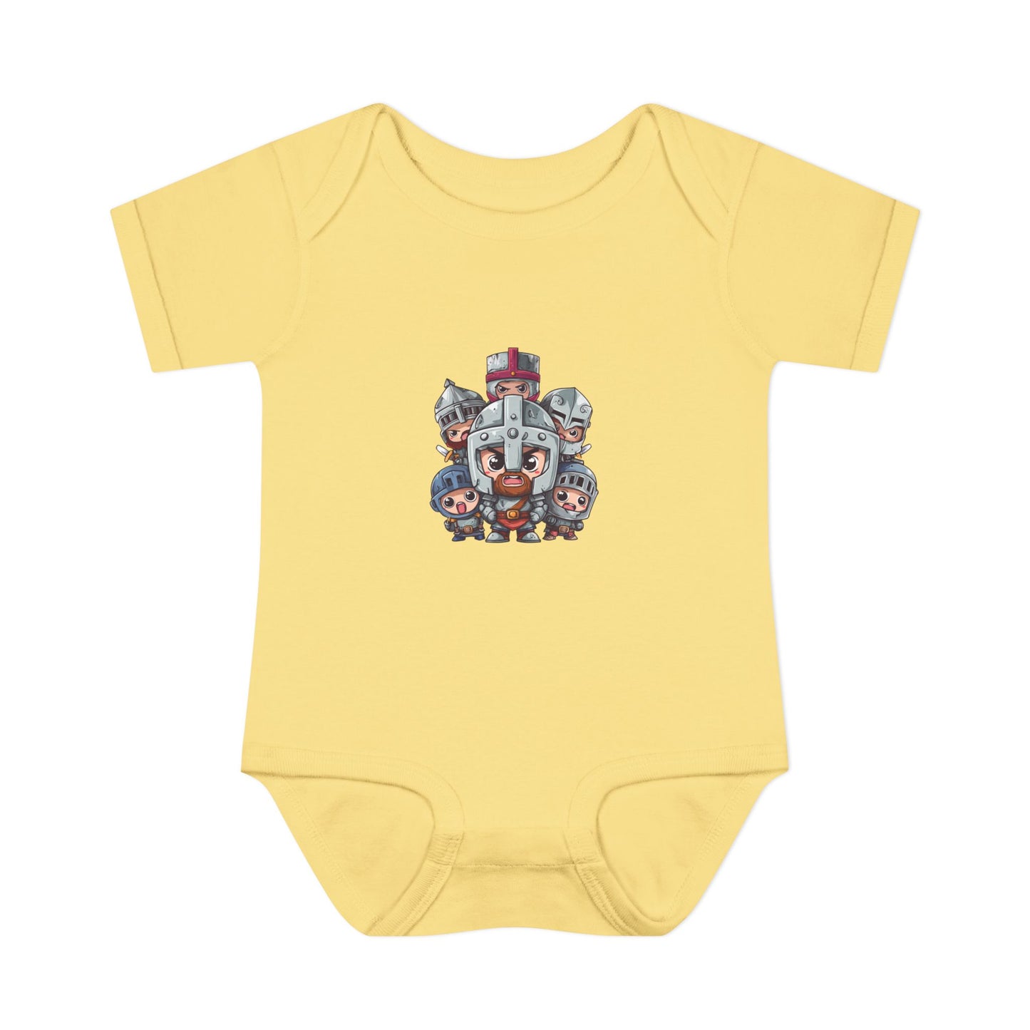 Baby Bodysuit — Cute Cartoon Viking Family Graphic