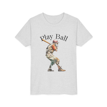 Youth Baseball Tee — 'Play Ball' Graphic T‑Shirt