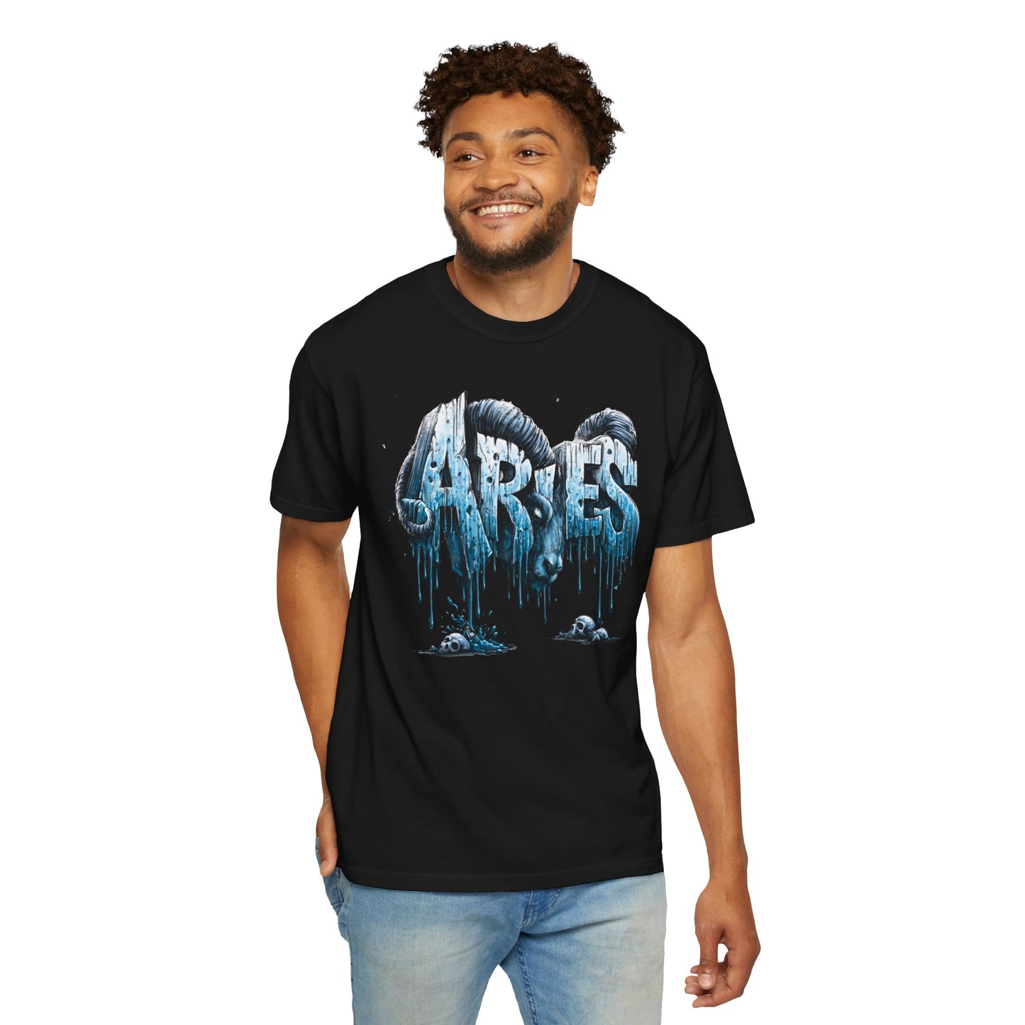 Aries Zodiac Tee — Ice Drip Astrology Graphic T-Shirt