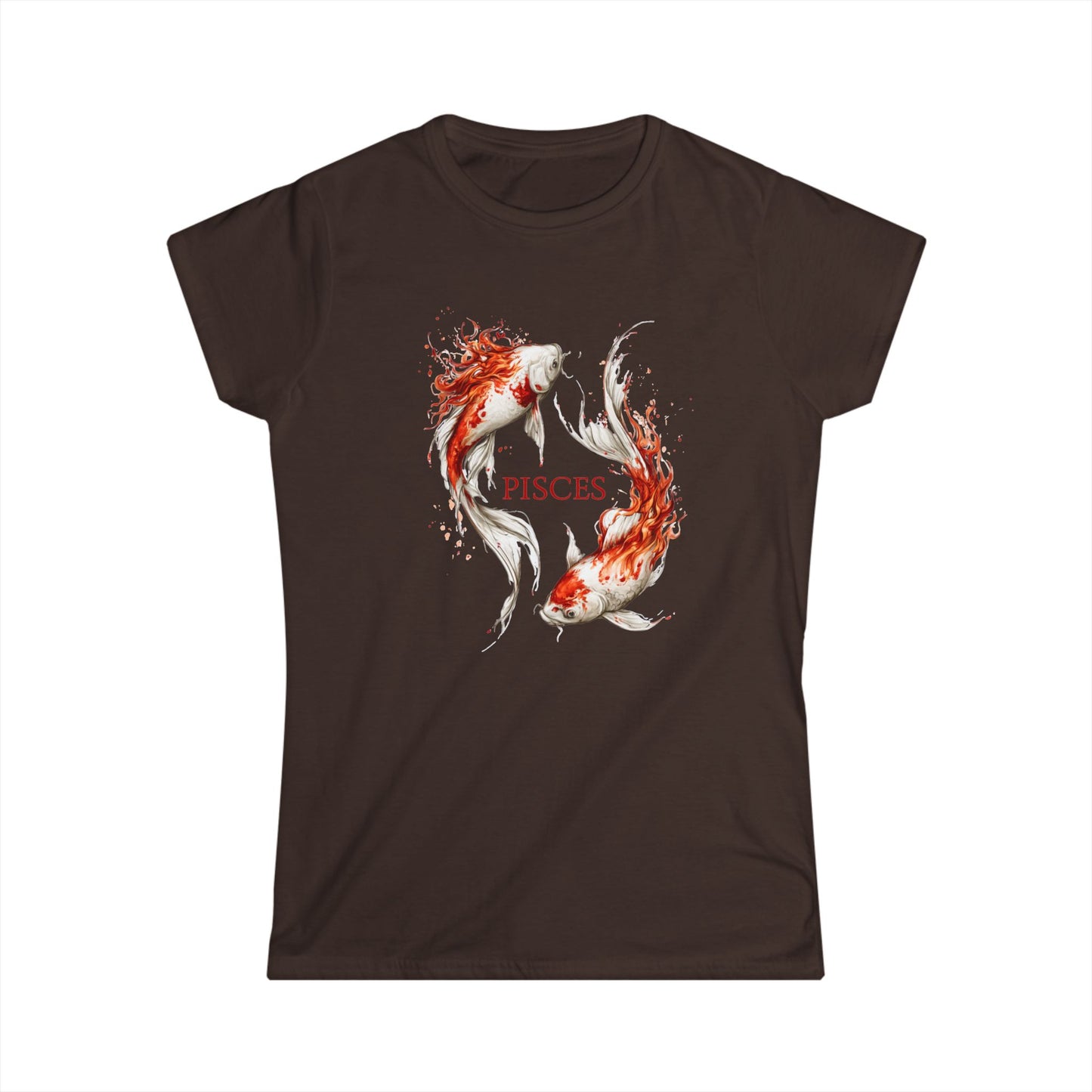 Pisces Women's Tee — Soft White Crewneck Zodiac Shir