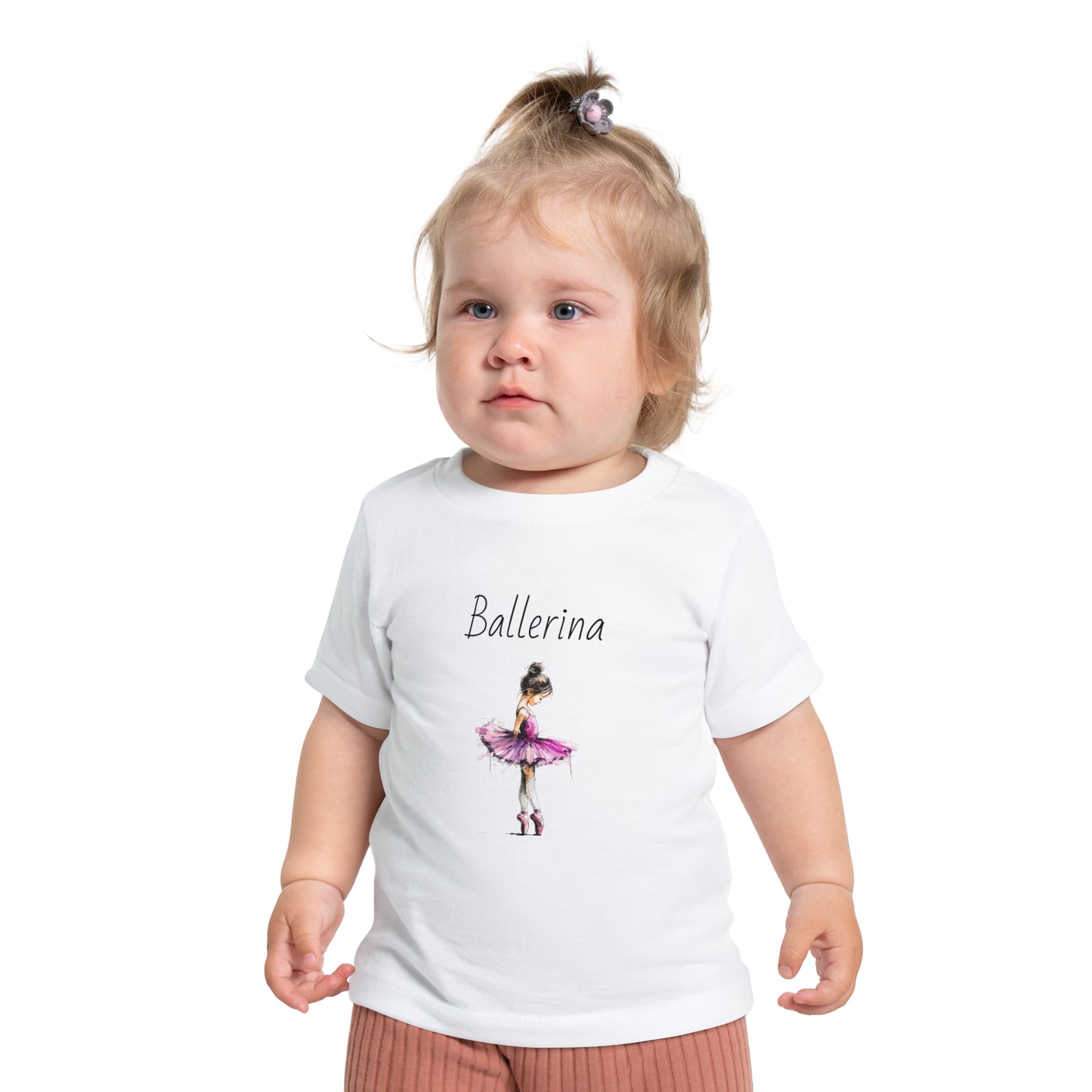 Ballerina Baby Tee — Pink Tutu Ballet Shirt for Infant Girls