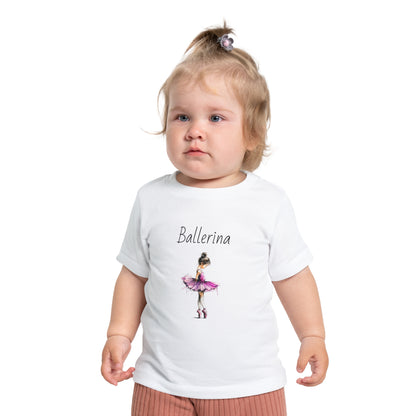 Ballerina Baby Tee — Pink Tutu Ballet Shirt for Infant Girls