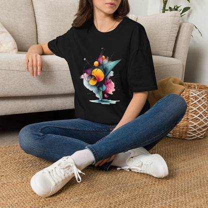 Abstract Geometric Planet Art T-Shirt