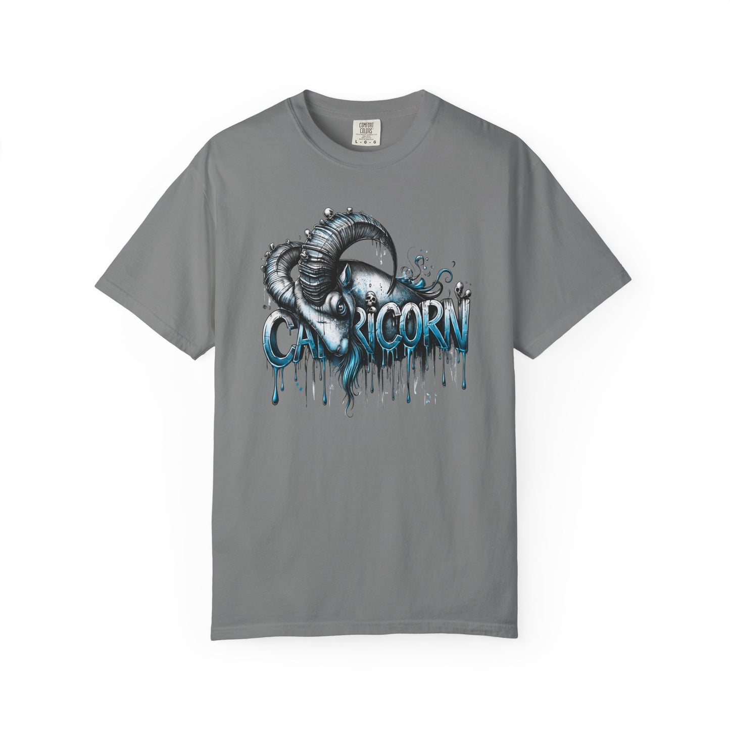 Capricorn-Zodiac Graphic Tee (Goat Horn Illustration)