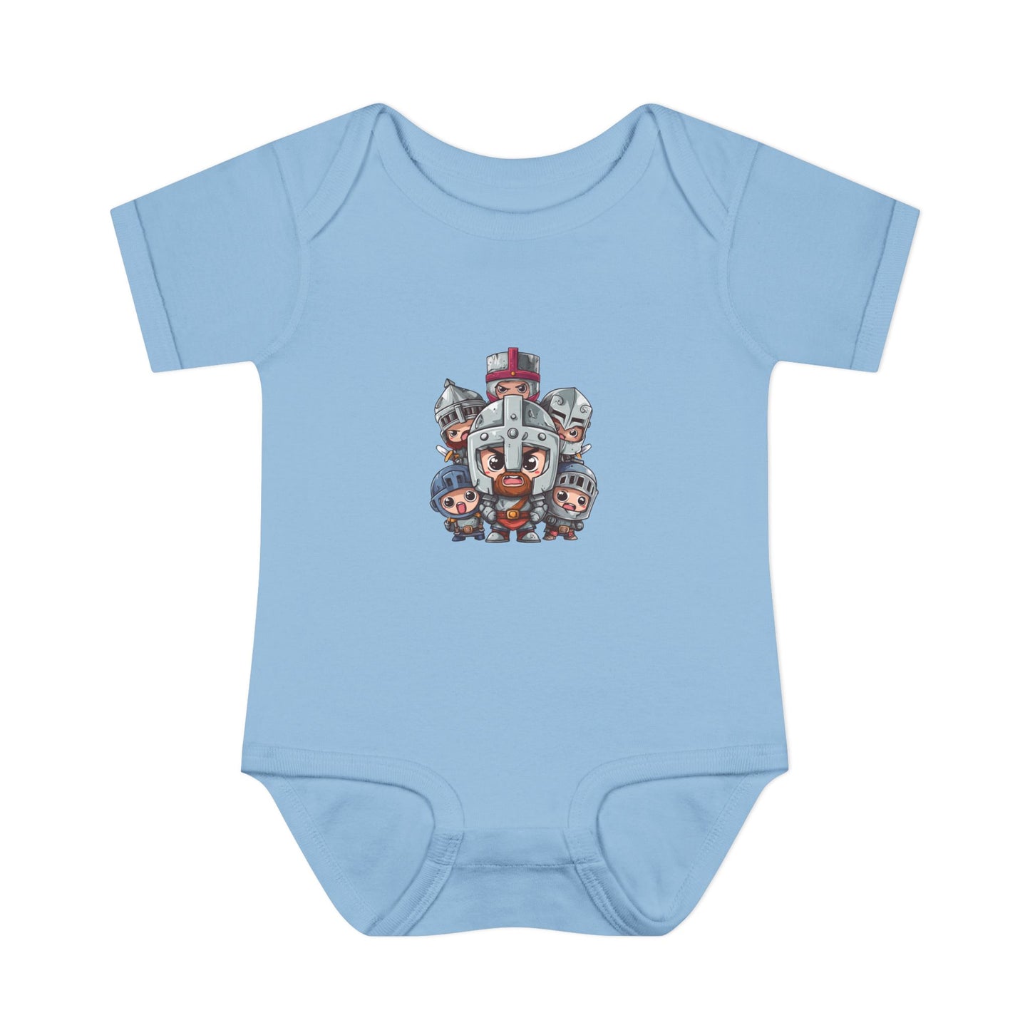 Baby Bodysuit — Cute Cartoon Viking Family Graphic
