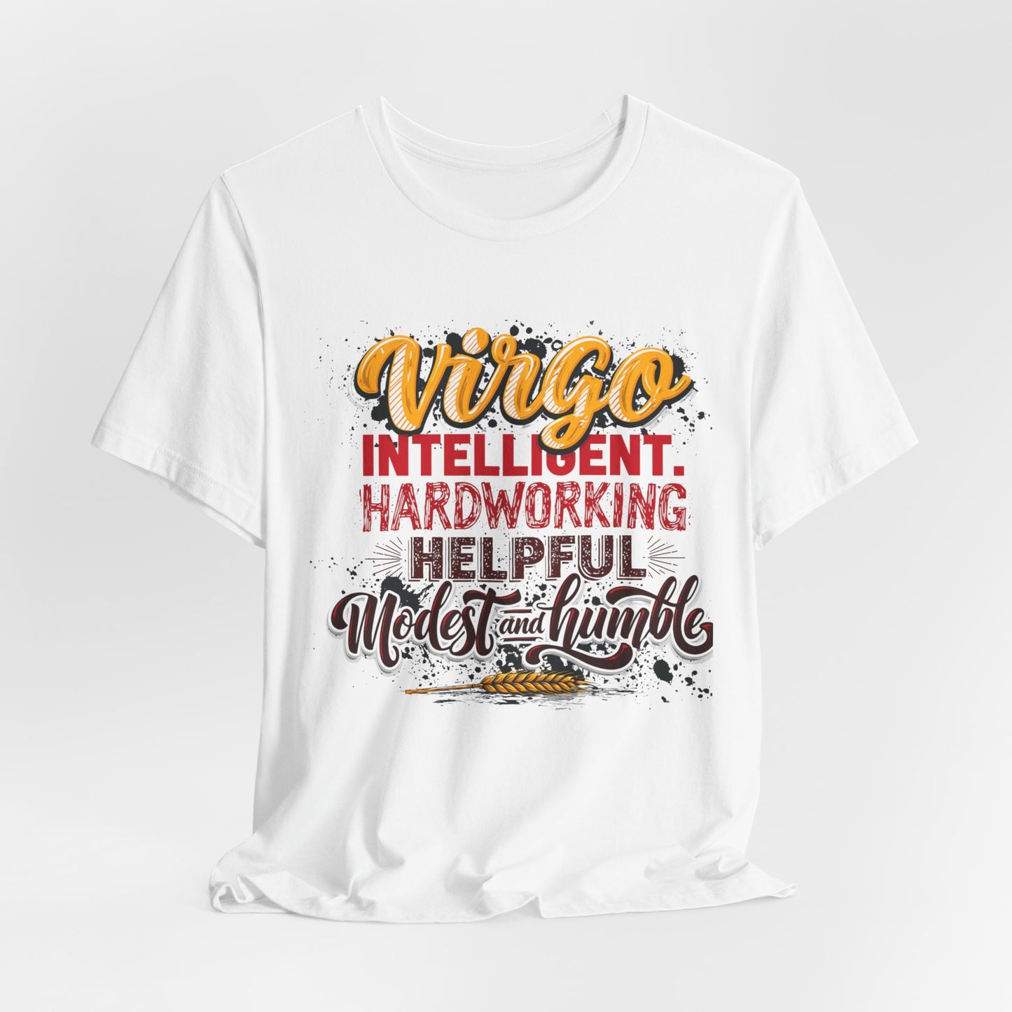 Virgo T‑Shirt for Her — "Intelligent, Hardworking, Helpful, Modest & Humble" Zodiac Tee