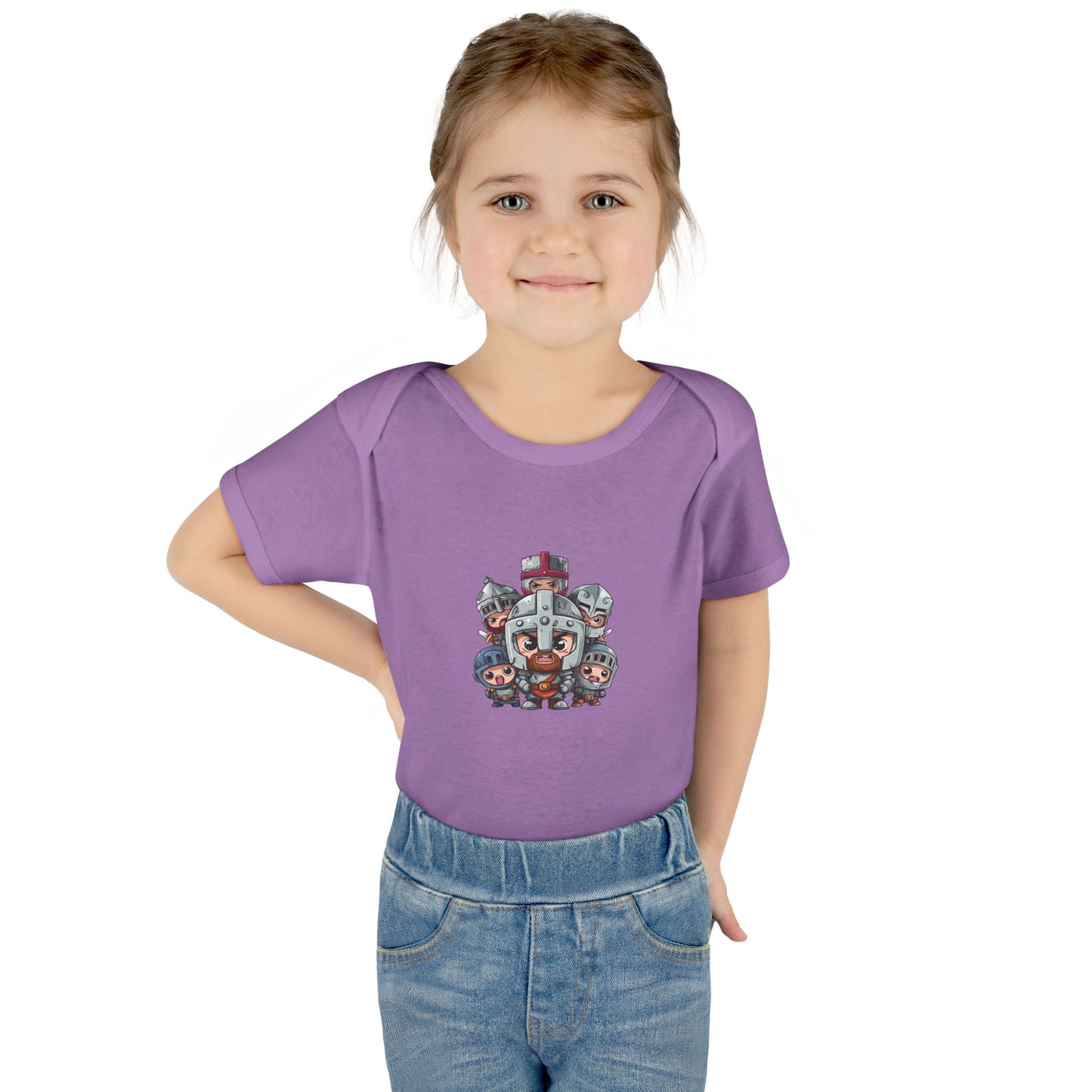 Baby Bodysuit — Cute Cartoon Viking Family Graphic