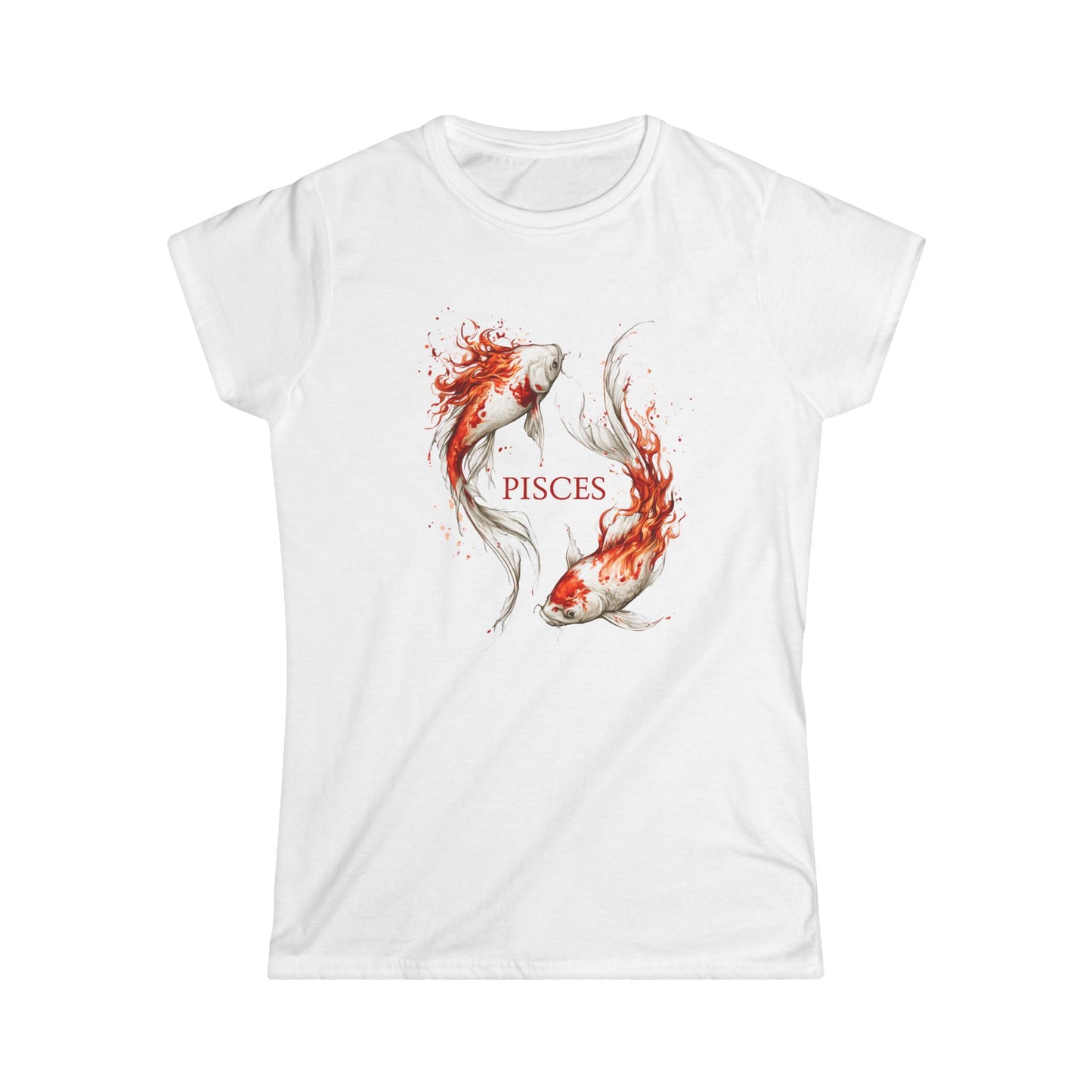 Pisces Women's Tee — Soft White Crewneck Zodiac Shir