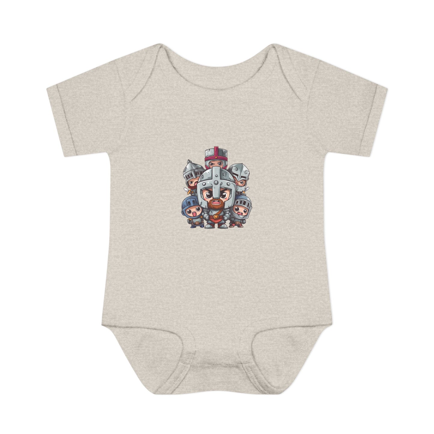 Baby Bodysuit — Cute Cartoon Viking Family Graphic