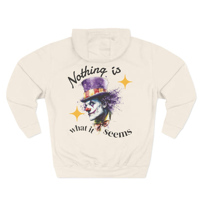 Hoodie — "Nothing Is What It Seems" Women's Artistic Joker Fleece Hoodie
