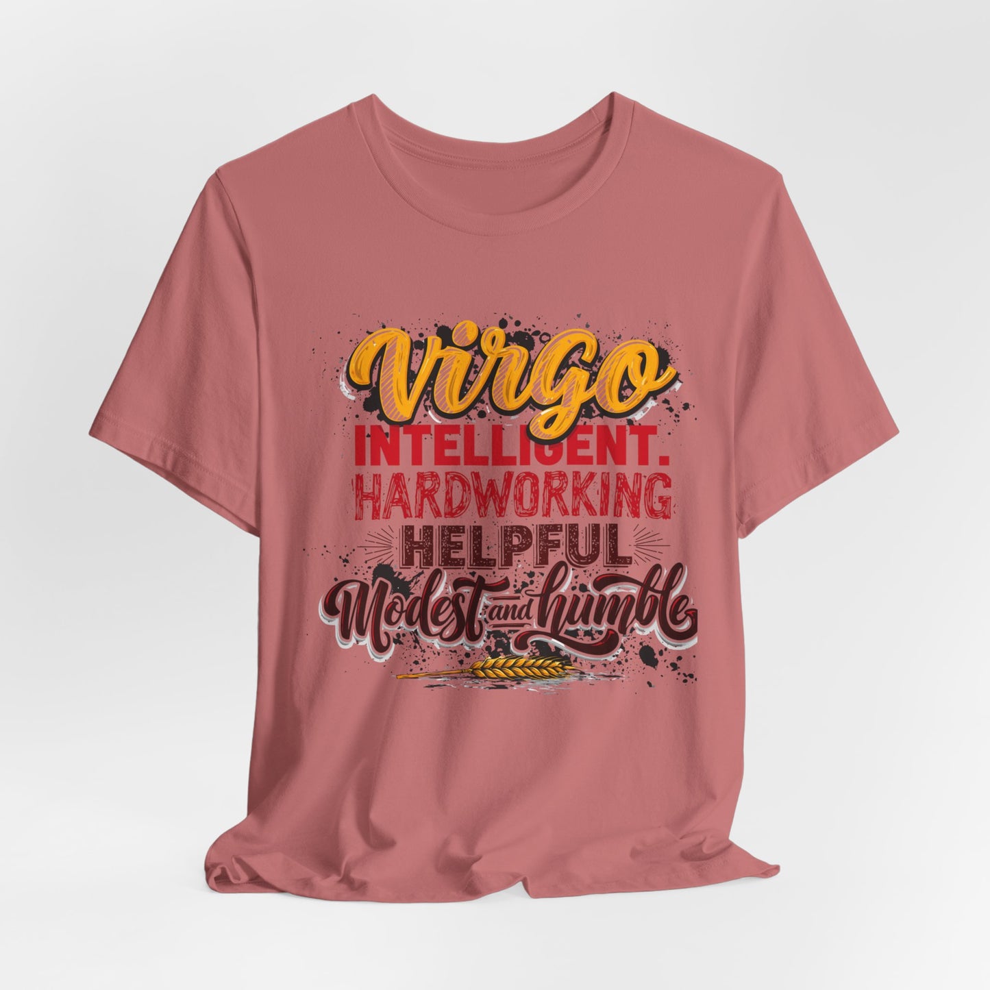 Virgo T‑Shirt for Her — "Intelligent, Hardworking, Helpful, Modest & Humble" Zodiac Tee