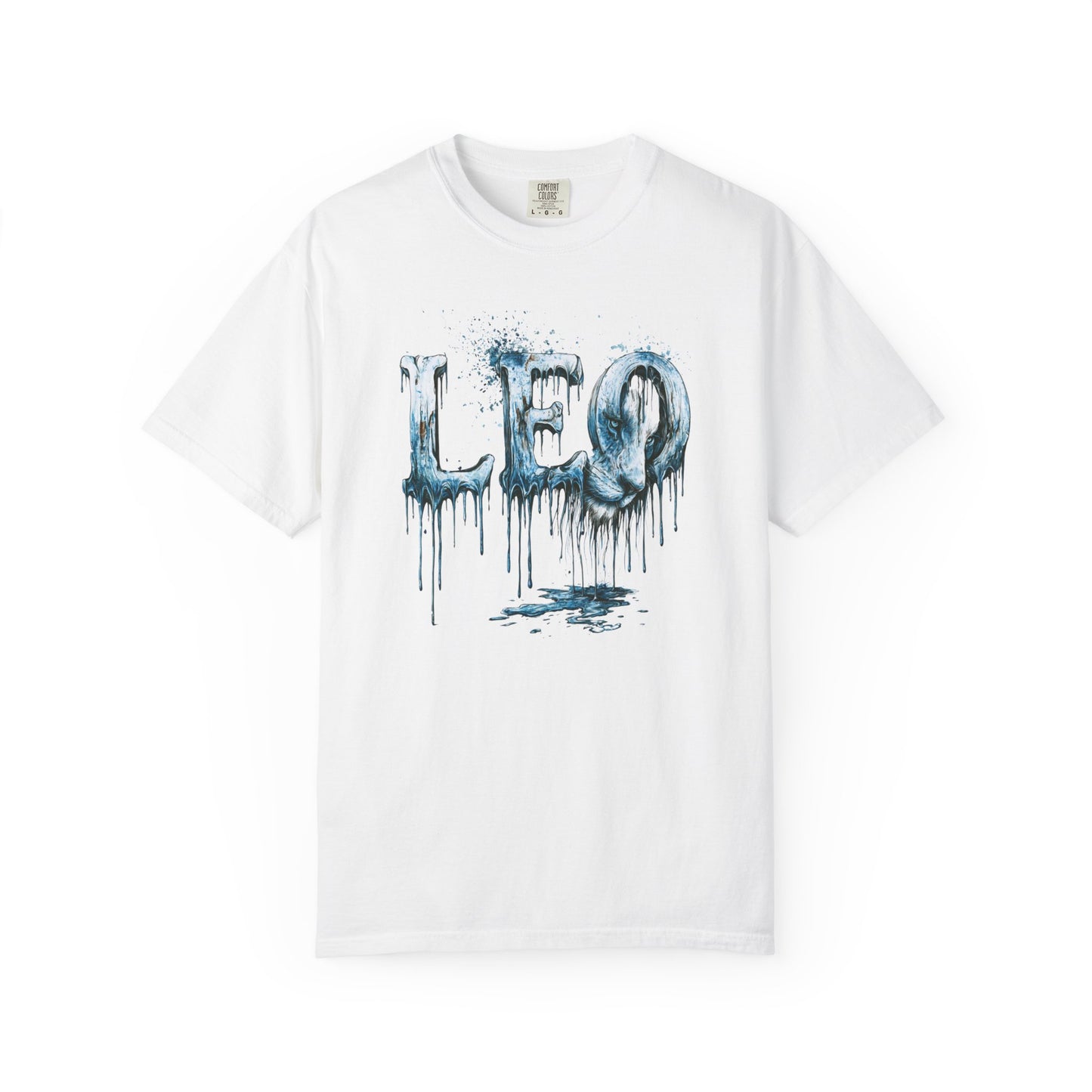 Leo Graphic T-Shirt — Frost Drop Zodiac Tee