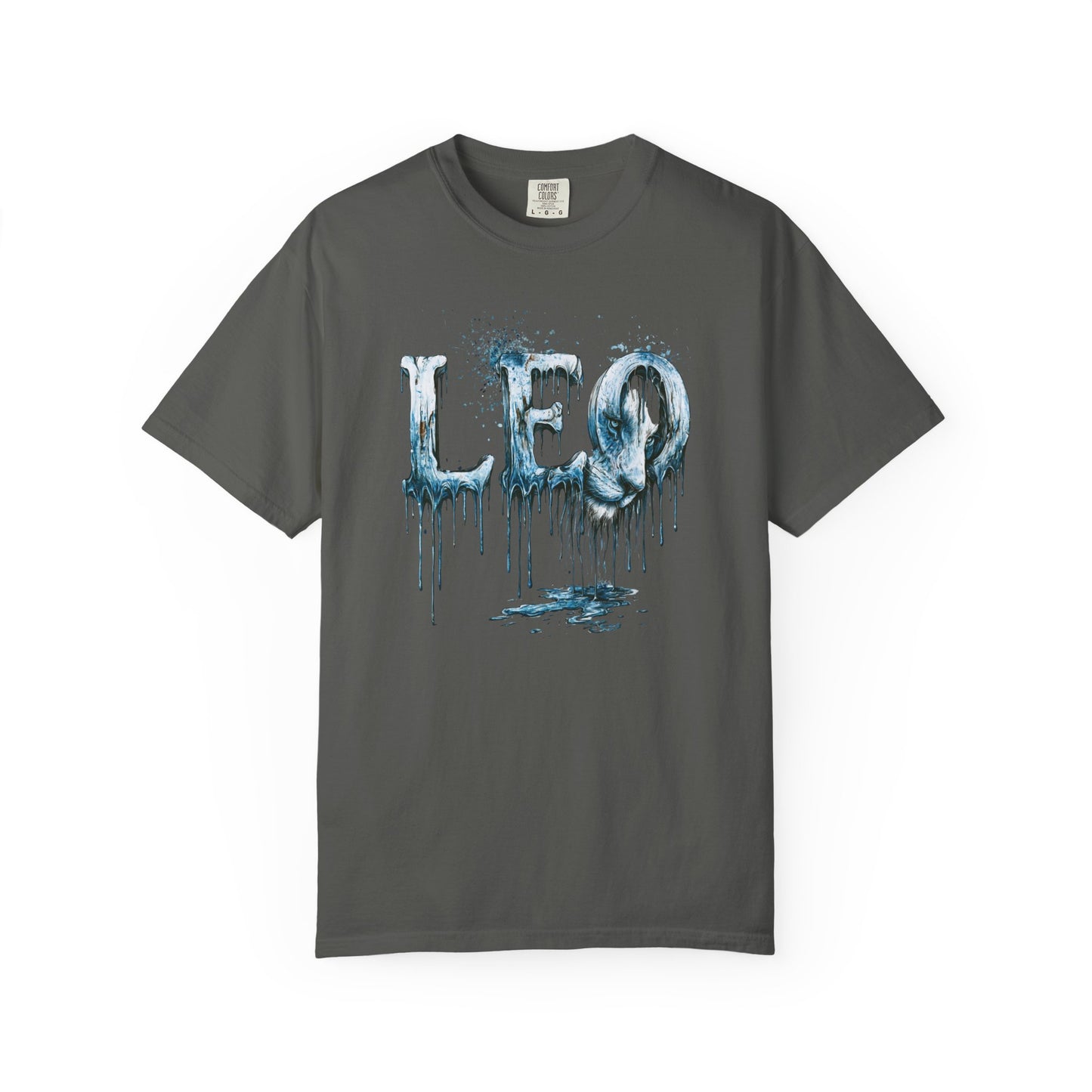 Leo Graphic T-Shirt — Frost Drop Zodiac Tee