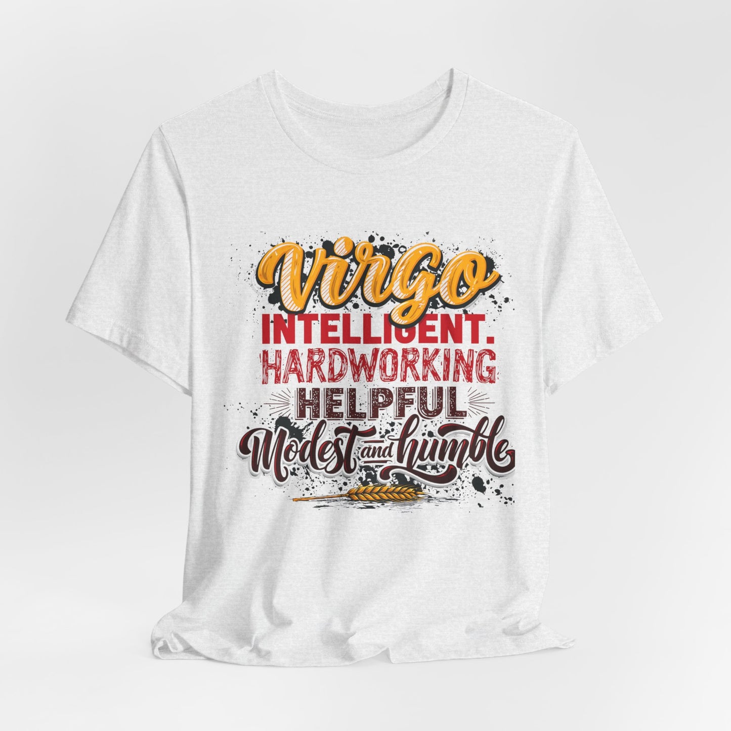 Virgo T‑Shirt for Her — "Intelligent, Hardworking, Helpful, Modest & Humble" Zodiac Tee