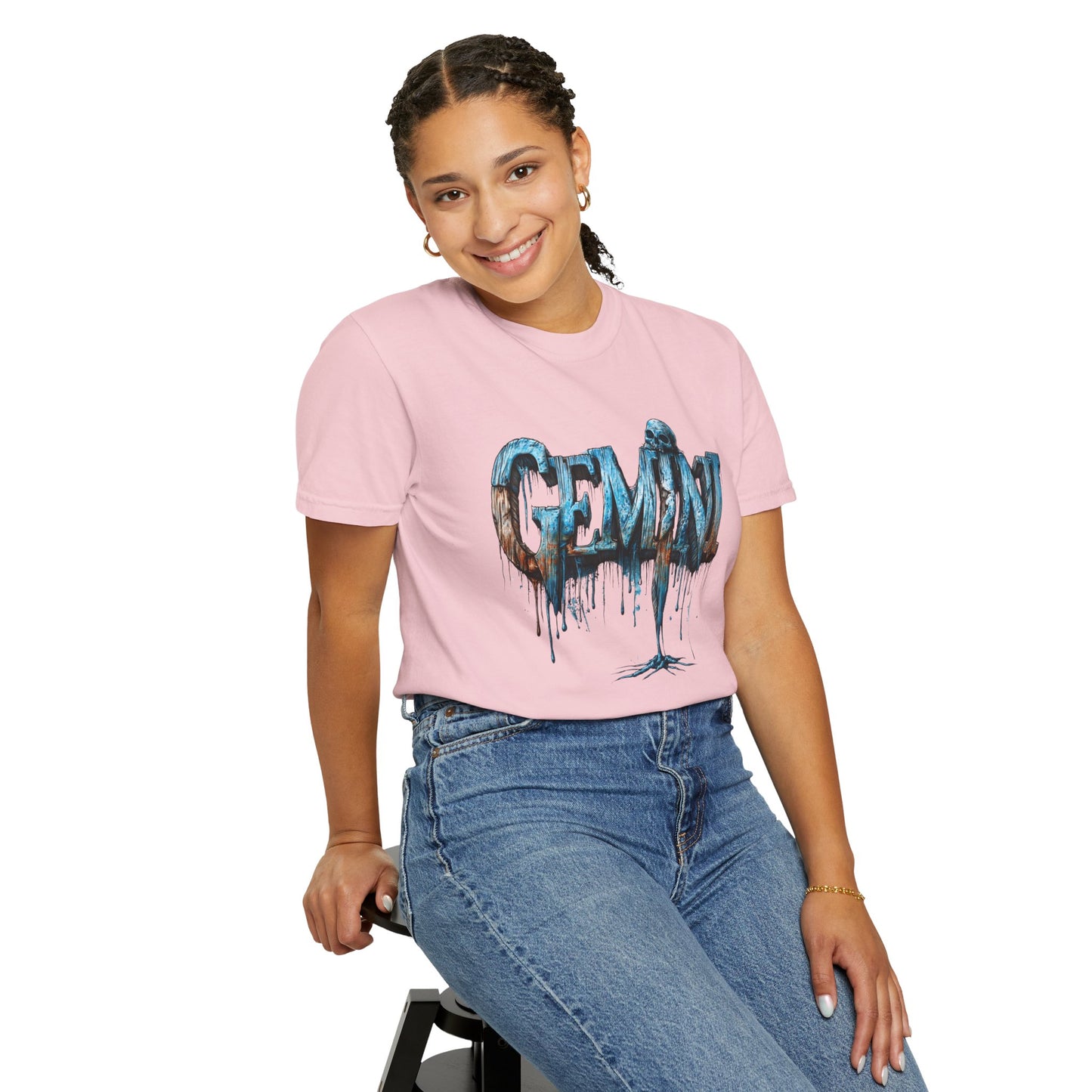 Gemini Zodiac Graphic T-Shirt — Frost Drop Tee