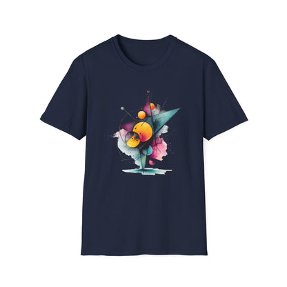 Abstract Geometric Planet Art T-Shirt