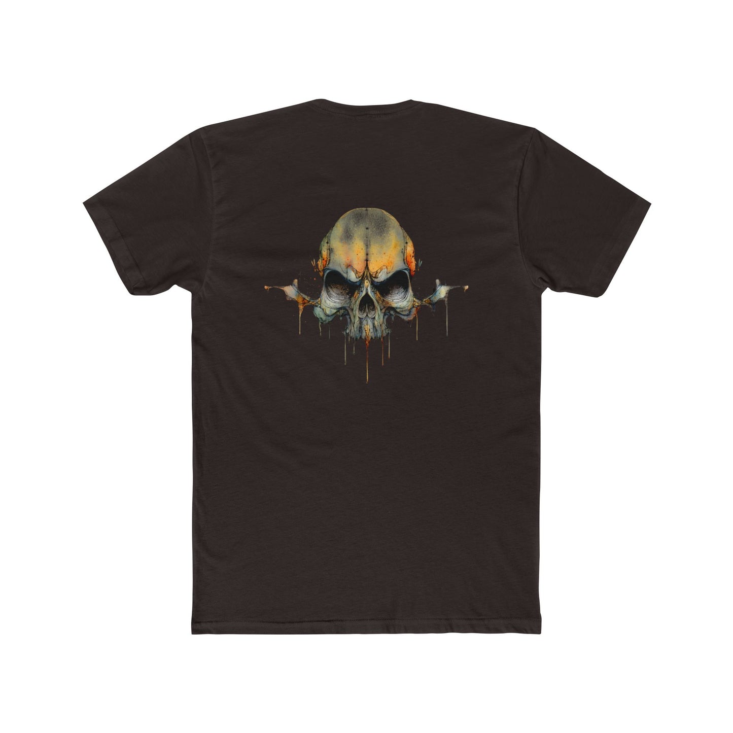 Skull Drip Graphic Tee — Watercolor Skull T-Shirt