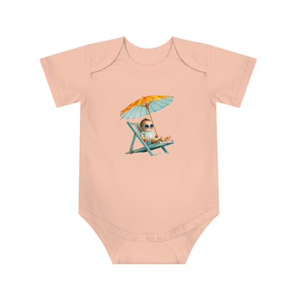 White Baby Bodysuit — Plain Short Sleeve Infant Onesie
