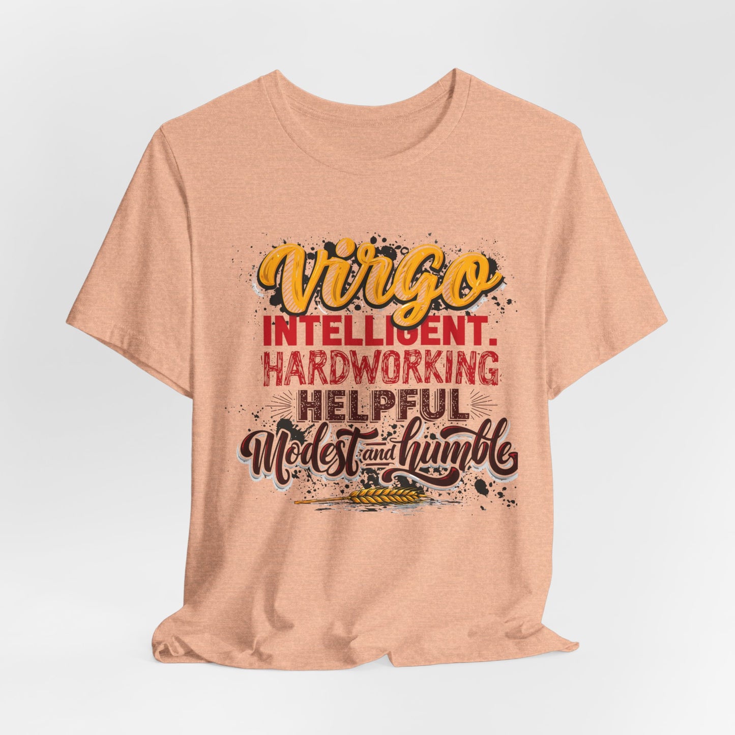 Virgo T‑Shirt for Her — "Intelligent, Hardworking, Helpful, Modest & Humble" Zodiac Tee