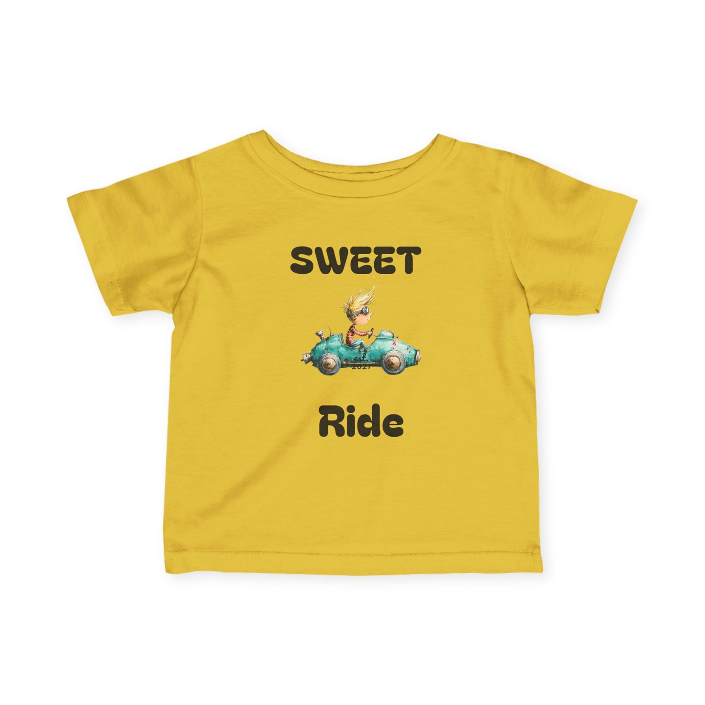 Infant Tee — "Sweet Ride" Vintage Car Baby Shirt
