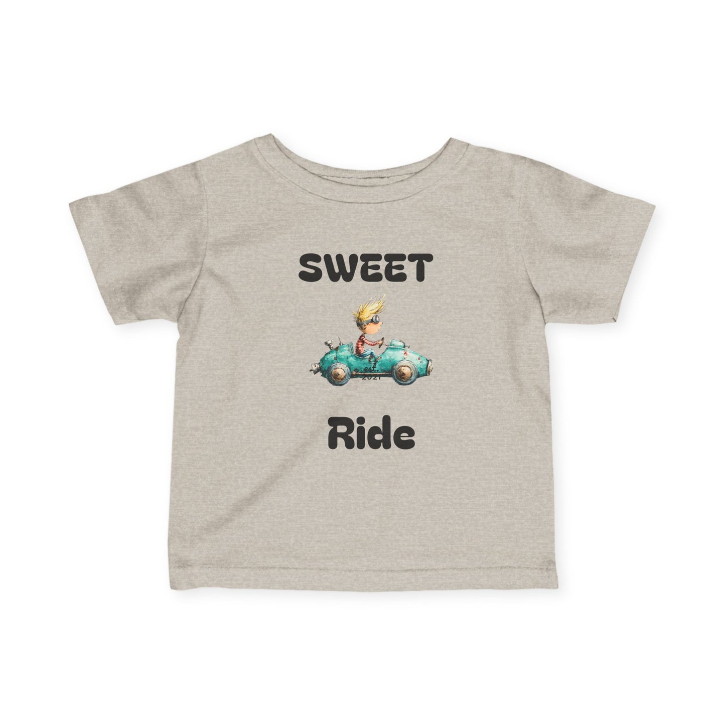 Infant Tee — "Sweet Ride" Vintage Car Baby Shirt