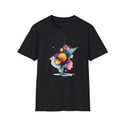 Abstract Geometric Planet Art T-Shirt