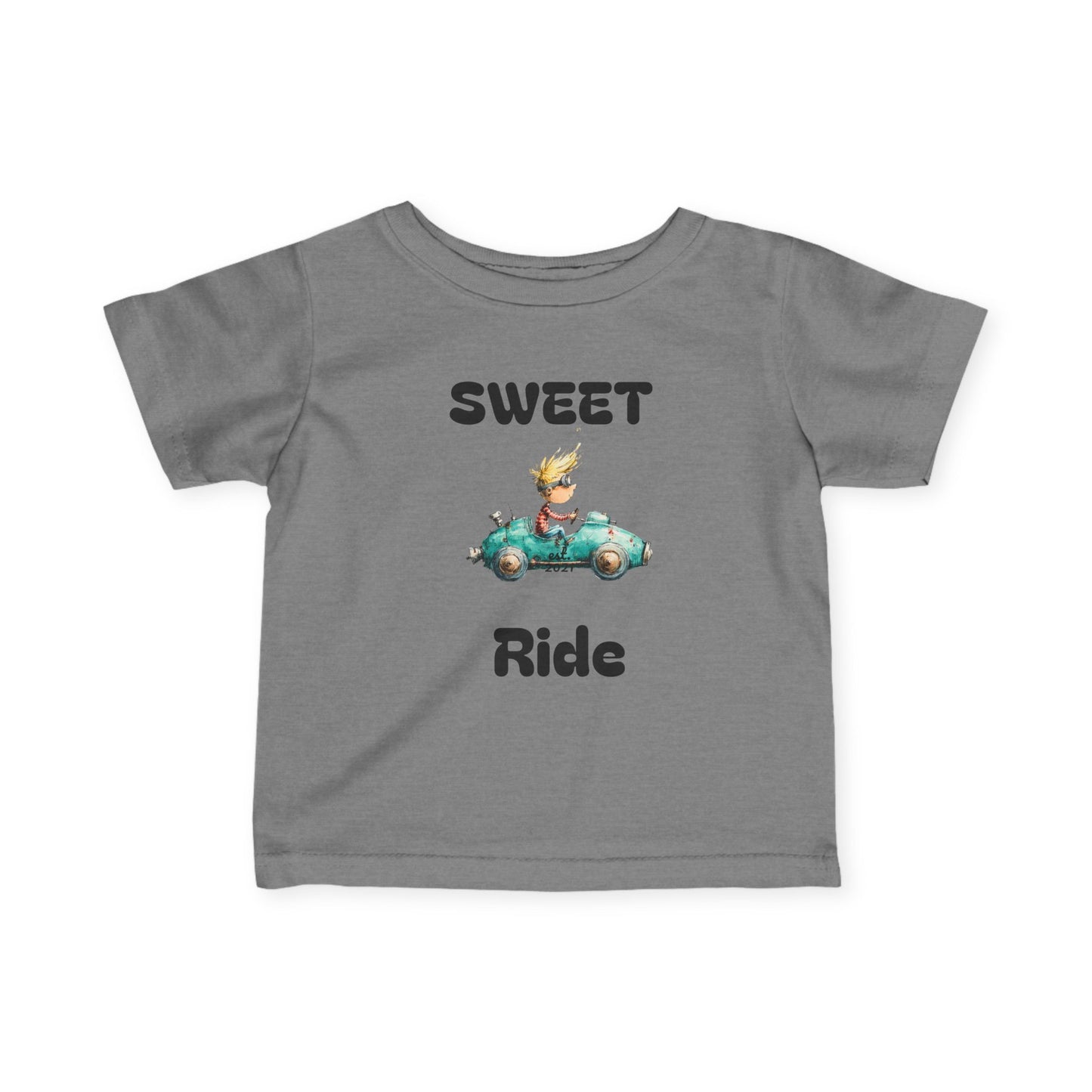 Infant Tee — "Sweet Ride" Vintage Car Baby Shirt