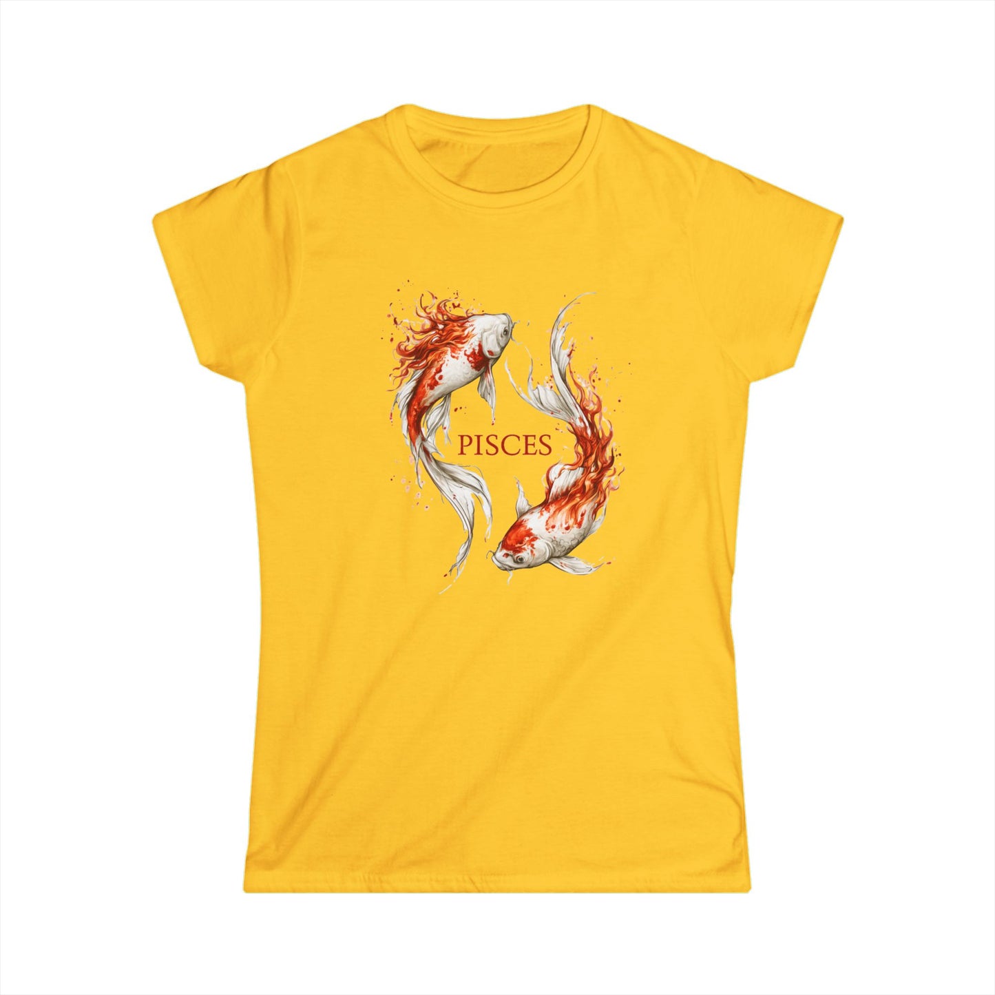 Pisces Women's Tee — Soft White Crewneck Zodiac Shir