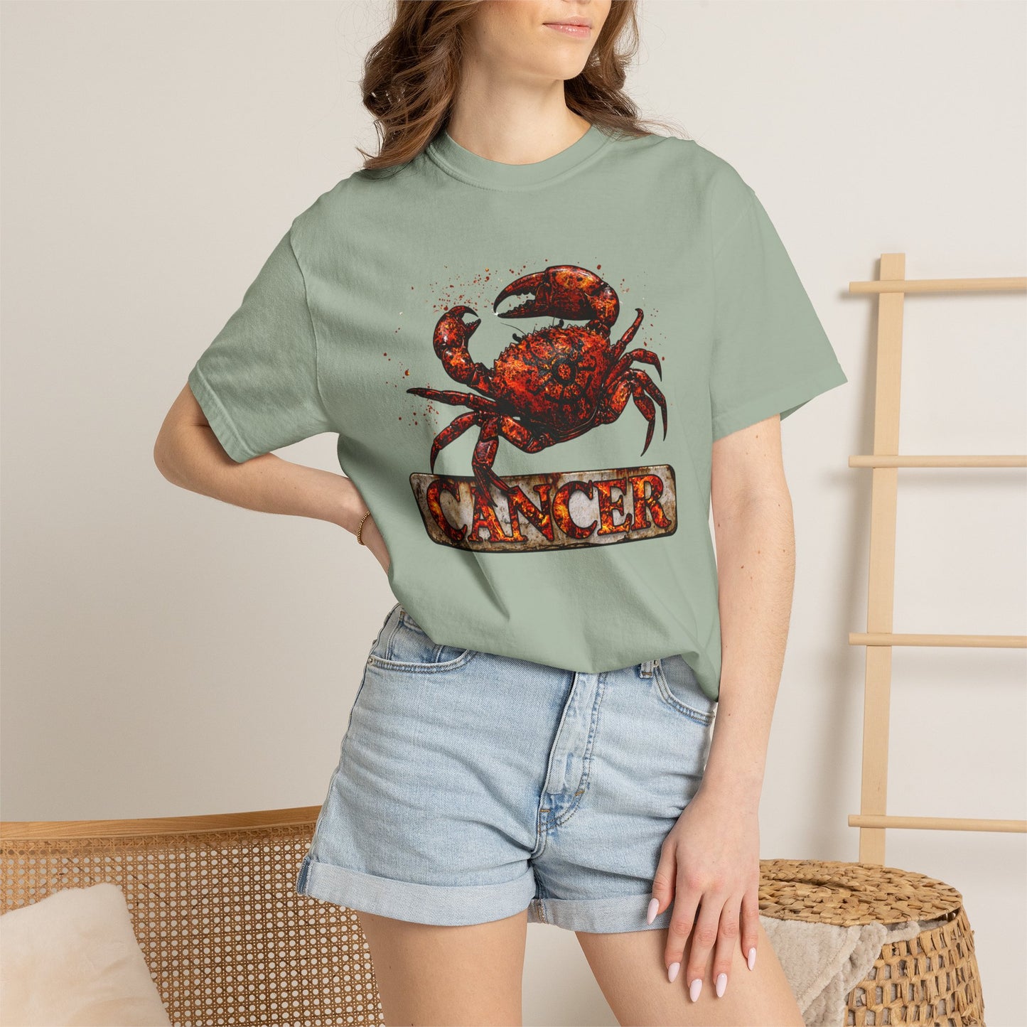 Cancer Zodiac T-Shirt — Rustic Crab Astrology Tee