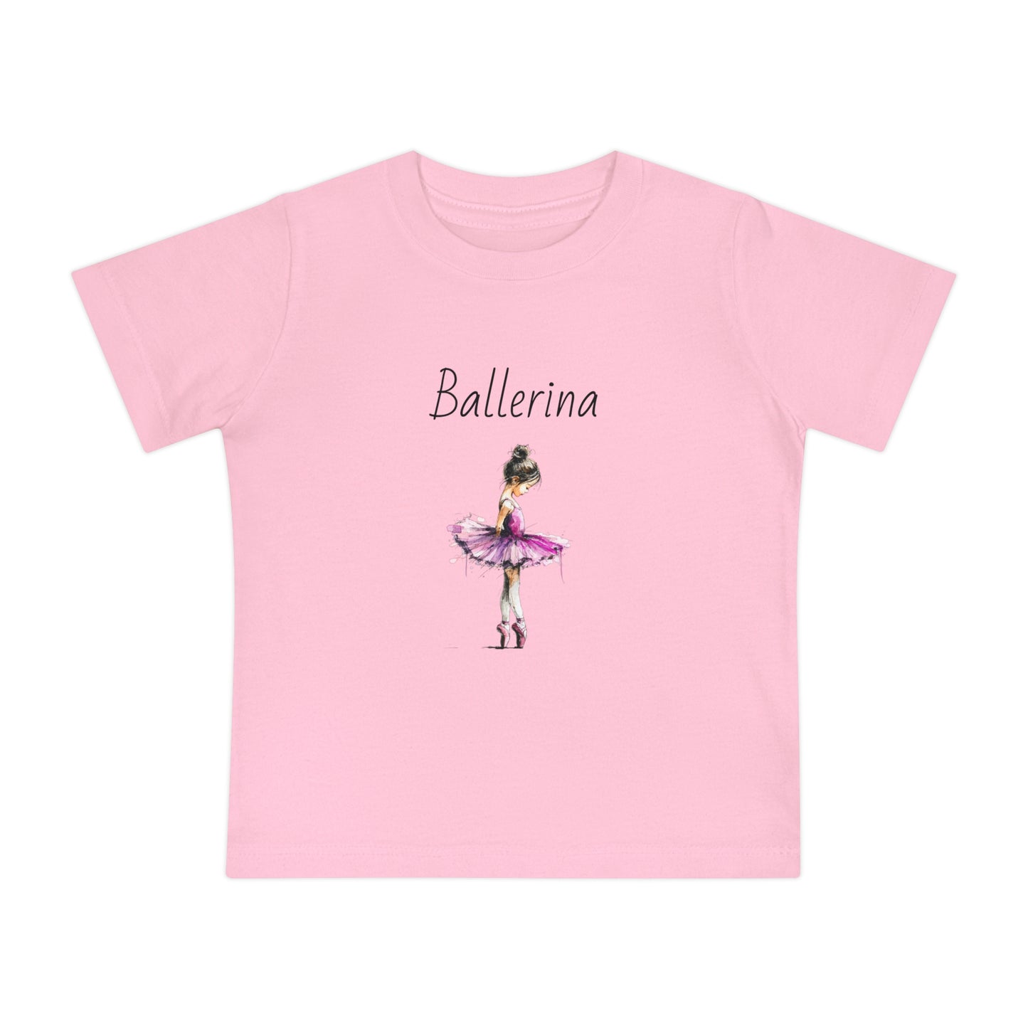 Ballerina Baby Tee — Pink Tutu Ballet Shirt for Infant Girls