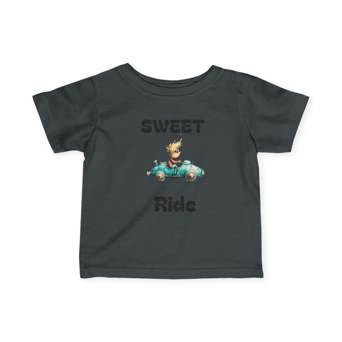Infant Tee — "Sweet Ride" Vintage Car Baby Shirt