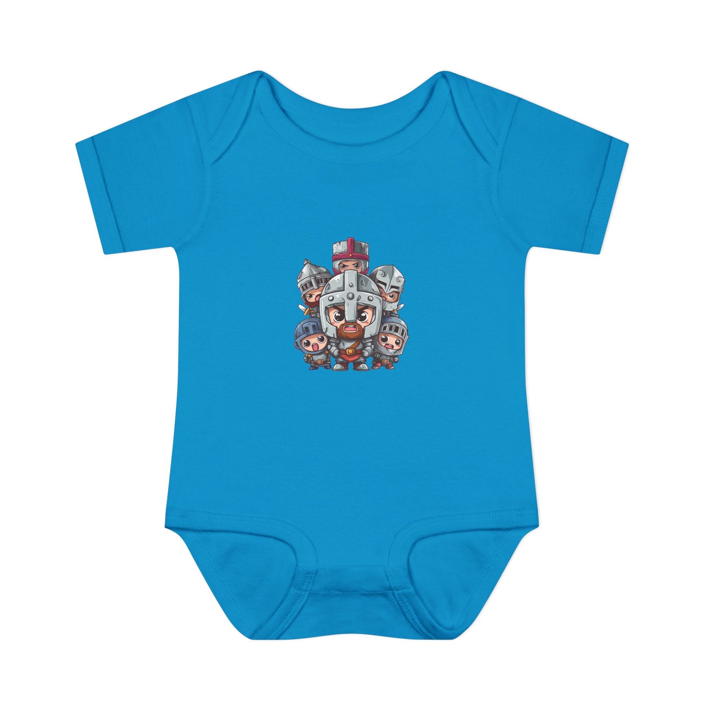 Baby Bodysuit — Cute Cartoon Viking Family Graphic