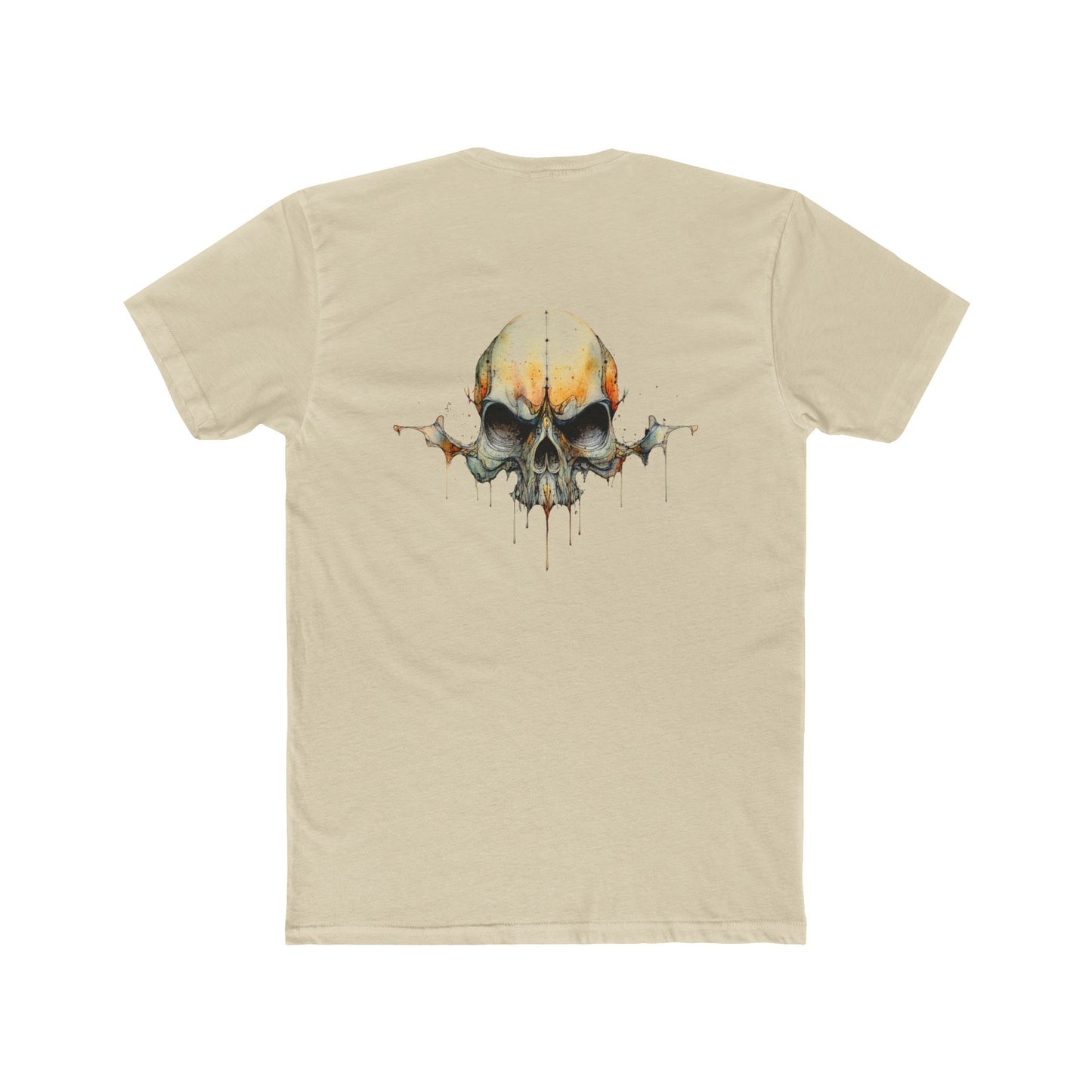 Skull Drip Graphic Tee — Watercolor Skull T-Shirt